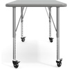 image:imageFlash Furniture 48 x 24 Adjustable Activity Table White CastersGrey