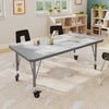 image:imageFlash Furniture 48 x 24 Adjustable Activity Table White CastersGrey