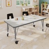 image:imageFlash Furniture 48 x 24 Adjustable Activity Table White CastersLight Gray