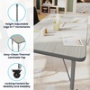 image:imageFlash Furniture 48 x 24 Adjustable Activity Table White CastersLight Gray