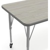 image:imageFlash Furniture 48 x 24 Adjustable Activity Table White CastersLight Gray