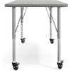 image:imageFlash Furniture 48 x 24 Adjustable Activity Table White CastersLight Gray