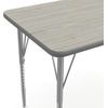 image:imageFlash Furniture 48 x 24 Adjustable Activity Table White CastersLight Gray TopSilver Frame