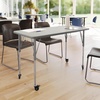 image:imageFlash Furniture 48 x 24 Adjustable Activity Table White CastersLight Gray TopSilver Frame