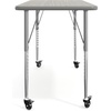 image:imageFlash Furniture 48 x 24 Adjustable Activity Table White CastersLight Gray TopSilver Frame