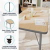 image:imageFlash Furniture 48 x 24 Adjustable Activity Table White CastersLight Natural