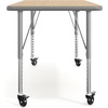 image:imageFlash Furniture 48 x 24 Adjustable Activity Table White CastersLight Natural
