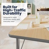 image:imageFlash Furniture 48 x 24 Adjustable Activity Table White CastersLight Natural