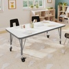 image:imageFlash Furniture 48 x 24 Adjustable Activity Table White CastersWhite