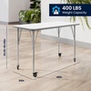 image:imageFlash Furniture 48 x 24 Adjustable Activity Table White CastersWhite TopSilver Frame