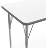image:imageFlash Furniture 48 x 24 Adjustable Activity Table White CastersWhite TopSilver Frame