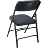 image:imageFlash Furniture Advantage Padded Metal Folding Chair 1 Seat Black FabricBlack Frame