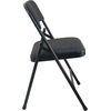 image:imageFlash Furniture Advantage Padded Metal Folding Chair 1 Seat Black FabricBlack Frame