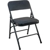 image:imageFlash Furniture Advantage Padded Metal Folding Chair 1 Seat Black FabricBlack Frame
