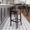 image:imageFlash Furniture HERCULES Series Ladder Back Walnut Wood Restaurant Barstool  Black Vinyl SeatMocha Vinyl SeatWalnut Wood Frame