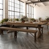 image:imageFlash Furniture Hercules 108x40 in Folding Table with X Legs