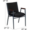 image:imageFlash Furniture Hercules Fabric Stack Chair with Arms BurgundyBlack Patterned Fabric
