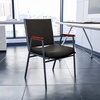 image:imageFlash Furniture Hercules Fabric Stack Chair with Arms BurgundyBlack Patterned Fabric