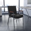image:imageFlash Furniture Hercules Fabric Stack Chair with Arms BurgundyBlack Patterned Fabric