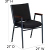 image:imageFlash Furniture Hercules Fabric Stack Chair with Arms BurgundyBlack Patterned Fabric
