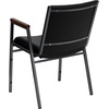 image:imageFlash Furniture Hercules Fabric Stack Chair with Arms BurgundyBlack Vinyl