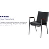 image:imageFlash Furniture Hercules Fabric Stack Chair with Arms BurgundyBlack Vinyl