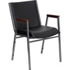 image:imageFlash Furniture Hercules Fabric Stack Chair with Arms BurgundyBlack Vinyl