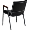 image:imageFlash Furniture Hercules Fabric Stack Chair with Arms BurgundyBlack Vinyl