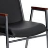 image:imageFlash Furniture Hercules Fabric Stack Chair with Arms BurgundyBlack Vinyl