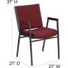 image:imageFlash Furniture Hercules Fabric Stack Chair with Arms BurgundyBurgundy Patterned Fabric
