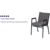 image:imageFlash Furniture Hercules Fabric Stack Chair with Arms BurgundyGray Fabric