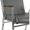 image:imageFlash Furniture Hercules Fabric Stack Chair with Arms BurgundyGray Vinyl
