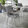 image:imageFlash Furniture Hercules Fabric Stack Chair with Arms BurgundyGray Vinyl