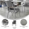 image:imageFlash Furniture Hercules Fabric Stack Chair with Arms BurgundyGray Vinyl