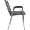 image:imageFlash Furniture Hercules Fabric Stack Chair with Arms BurgundyGray Vinyl