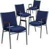 image:imageFlash Furniture Hercules Fabric Stack Chair with Arms BurgundyNavy Patterned Fabric