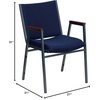 image:imageFlash Furniture Hercules Fabric Stack Chair with Arms BurgundyNavy Patterned Fabric