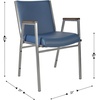 image:imageFlash Furniture Hercules Fabric Stack Chair with Arms BurgundyNavy Vinyl