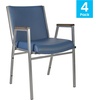image:imageFlash Furniture Hercules Fabric Stack Chair with Arms BurgundyNavy Vinyl