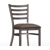 image:imageFlash Furniture Hercules Ladder Back Chair with Vinyl Seat SilverMochaMocha Vinyl SeatSilver Antique Metal Frame