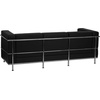 image:imageFlash Furniture Hercules LeatherSoft Reception Set WhiteBlack