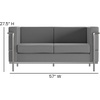 image:imageFlash Furniture Hercules LeatherSoft Reception Set WhiteGrey