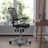 image:imageFlash Furniture MidBack Mesh Executive Office Chair BlackBlack MeshWhite Frame