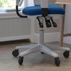 image:imageFlash Furniture MidBack Mesh Executive Office Chair BlackBlue MeshWhite Frame