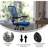 image:imageFlash Furniture MidBack Mesh Executive Office Chair BlackBlue MeshWhite Frame