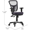 image:imageFlash Furniture MidBack Mesh Executive Office Chair BlackDark Gray