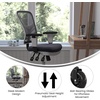 image:imageFlash Furniture MidBack Mesh Executive Office Chair BlackDark Gray MeshWhite Frame