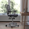 image:imageFlash Furniture MidBack Mesh Executive Office Chair BlackDark Gray MeshWhite Frame