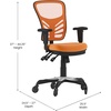 image:imageFlash Furniture MidBack Mesh Executive Office Chair BlackOrange