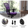 image:imageFlash Furniture MidBack Mesh Executive Office Chair BlackPurple
